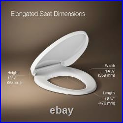 10349-0 PureWarmth Heated Elongated Toilet Seat, Soft Close Toilet Seat, Quie
