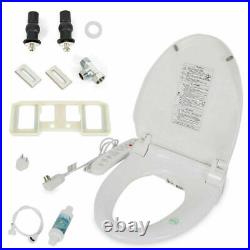 10NEW Electronic Bidet Toilet Seat Dual Nozzles Self-cleaning Heated Seat White