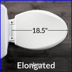 1880SLOW Caswell Toilet Seat, Long Lasting Plastic, White, 4-Pack