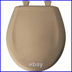 200SLOWT 148 Lift-Off Plastic Round Slow-Close Toilet Seat, Sand