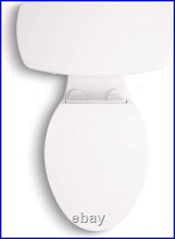 25875-0 Hyten Elevated Quiet-Close Elongated Toilet Seat, Contoured Seat with Gr