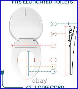 700S Series Electric Bidet Smart Toilet Seat with Side Knob Control Instant He