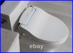 ALPHA BIDET JX2 Elongated Bidet Toilet Seat, White, Endless Warm Water
