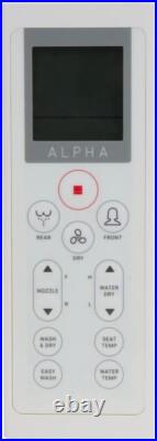 ALPHA BIDET JX2 Elongated Bidet Toilet Seat, White, Endless Warm Water