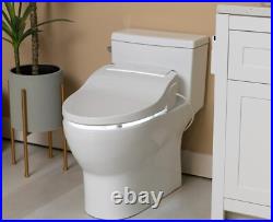 ALPHA BIDET JX2 Elongated Bidet Toilet Seat, White, Endless Warm Water