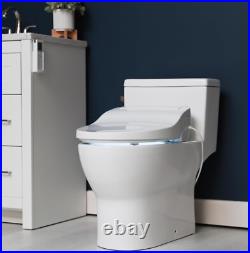 ALPHA BIDET JX2 Elongated Bidet Toilet Seat, White, Endless Warm Water