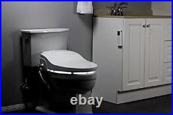 ALPHA BIDET JX Elongated Bidet Toilet Seat White Endless Warm Water Rear and