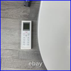 ALPHA BIDET JX-RW Round Bidet Toilet Seat, White, Endless Warm Water