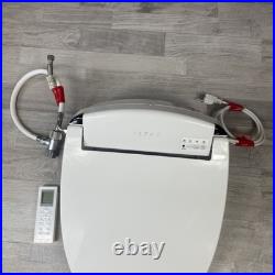 ALPHA BIDET JX-RW Round Bidet Toilet Seat, White, Endless Warm Water