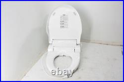 ALPHA BIDET JX Round Bidet Toilet Seat White Warm Water Rear Front Wash Light