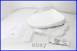 ALPHA BIDET UX-EW Pearl Bidet Toilet Seat Elongated White Ultra Low Profile