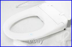ALPHA BIDET UX-EW Pearl Bidet Toilet Seat Elongated White Ultra Low Profile