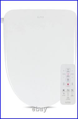 ALPHA BIDET UX Pearl Bidet Toilet Seat in Elongated White New Open Box
