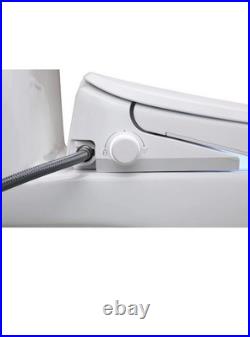 ALPHA BIDET UX Pearl Bidet Toilet Seat in Elongated White New Open Box