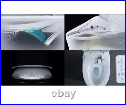 ALPHA BIDET UX Pearl Bidet Toilet Seat in Elongated White New Open Box