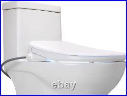 ALPHA BIDET UX Pearl Bidet Toilet Seat in Elongated White freeshipping