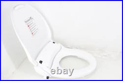 ALPHA BIDET iX-EW Hybrid Toilet Seat Elongated White Stainless Steel Nozzle