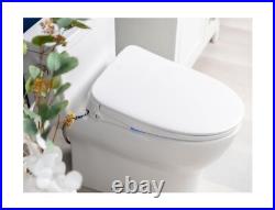 ALPHA BIDET iX Pure Bidet Toilet Seat in Elongated White Ultra Low Profile ALPHA BIDET iX Pure Bidet Toilet Seat in Elongated White Ultra Low Profile