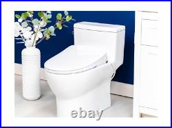 ALPHA BIDET iX Pure Bidet Toilet Seat in Elongated White Ultra Low Profile ALPHA BIDET iX Pure Bidet Toilet Seat in Elongated White Ultra Low Profile