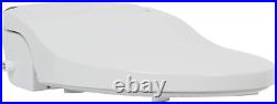 ALPHA JX Elongated Bidet Toilet Seat, White, Endless Warm Water, Rear and Front