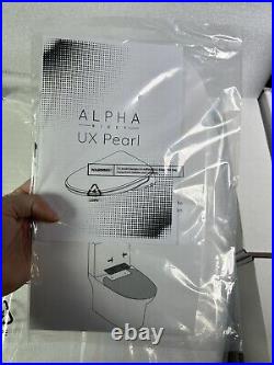 Alpha UX Pearl Bidet Seat UX-EW Elongated, White New Open Box With Remote