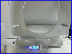Alpha iX Hybrid Bidet Toilet Seat in Elongated White Wireless Remote
