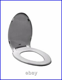 American Standard 5503A00BS. 020 Elongated Slow Close White Plastic Toilet Seat