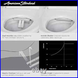 American Standard 8017A60GRC-291 Advanced Clean 100 SpaLet Bidet Seat withRemote American Standard 8017A60GRC-291 Advanced Clean 100 SpaLet Bidet Seat withRemote