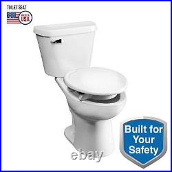 Assurance 3 Raised Toilet Seat with Clean Shield, Round, White