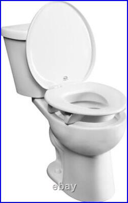 Assurance Round White Plastic Toilet Seat