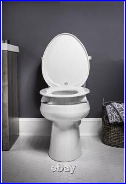 Assurance Round White Plastic Toilet Seat