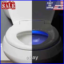 BEMIS Radiance Heated Night Light Toilet Seat Elongated Slow Close Plastic White