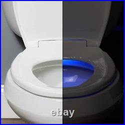 BEMIS Radiance Heated Night Light Toilet Seat Elongated Slow Close Plastic White