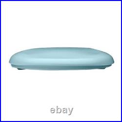 BEMIS Toilet Seat 14.375 Soft Close Round Plastic Closed Front In Dresden Blue