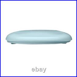 BEMIS Toilet Seat 14.375 Soft Close Round Plastic Closed Front In Heron Blue