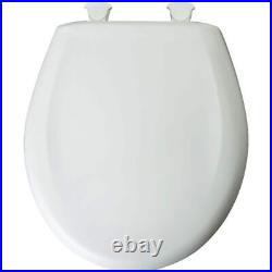 BEMIS Toilet Seat Slow Close Round Front Plastic Crane White+Hardware Standard