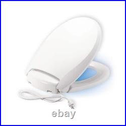 BEMIS Toilet Seat Soft Close Multi-Setting Heated Round Plastic Modern White