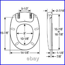 BEMIS Toilet Seat Soft Close Multi-Setting Heated Round Plastic Modern White