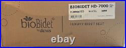 BIOBIDET HD-7000 Electric Bidet Seat for Elongated Toiletsm White BRAND NEW