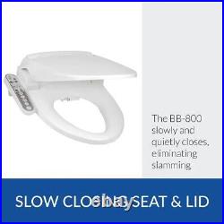 BIO BIDET Smart Toilet Soft Close Adjustable Water Pressure Plastic White