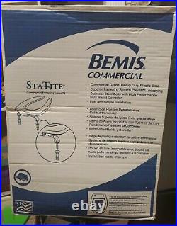 Bemis1955CT-000 Commercial Elongated Plastic Open FrontToilet Seat, White #6 unid