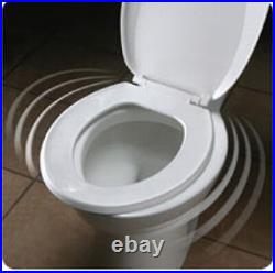 Bemis 1200SLOWT-047 Elongated Plastic Slow Close Toilet Seat Black