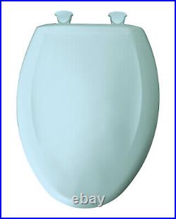 Bemis 1200SLOWT Elongated Closed-Front Toilet Seat and Lid Blue