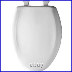 Bemis 1200SLOWT Elongated Closed-Front Toilet Seat and Lid Crane White