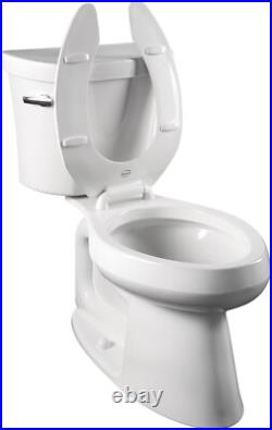 Bemis 1955CT 000 Commercial Elongated Open Front White Toilet Seat Bemis 1955CT 000 Commercial Elongated Open Front White Toilet Seat