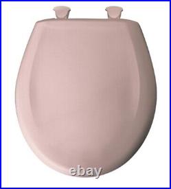 Bemis 200SLOWT-023 Lift-Off Plastic Slow Close Round Toilet Seat Pink No bolts
