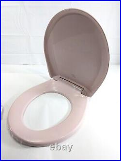 Bemis 200SLOWT-023 Lift-Off Plastic Slow Close Round Toilet Seat Pink No bolts