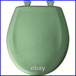 Bemis 200SLOWT-025 Round Solid Plastic Slow Close Toilet Seat Eljer PASTEL GREEN
