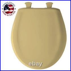 Bemis 200SLOWT 031 Round Closed Front Toilet Seat Harvest Gold