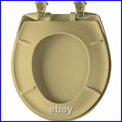 Bemis 200SLOWT 031 Round Closed Front Toilet Seat Harvest Gold